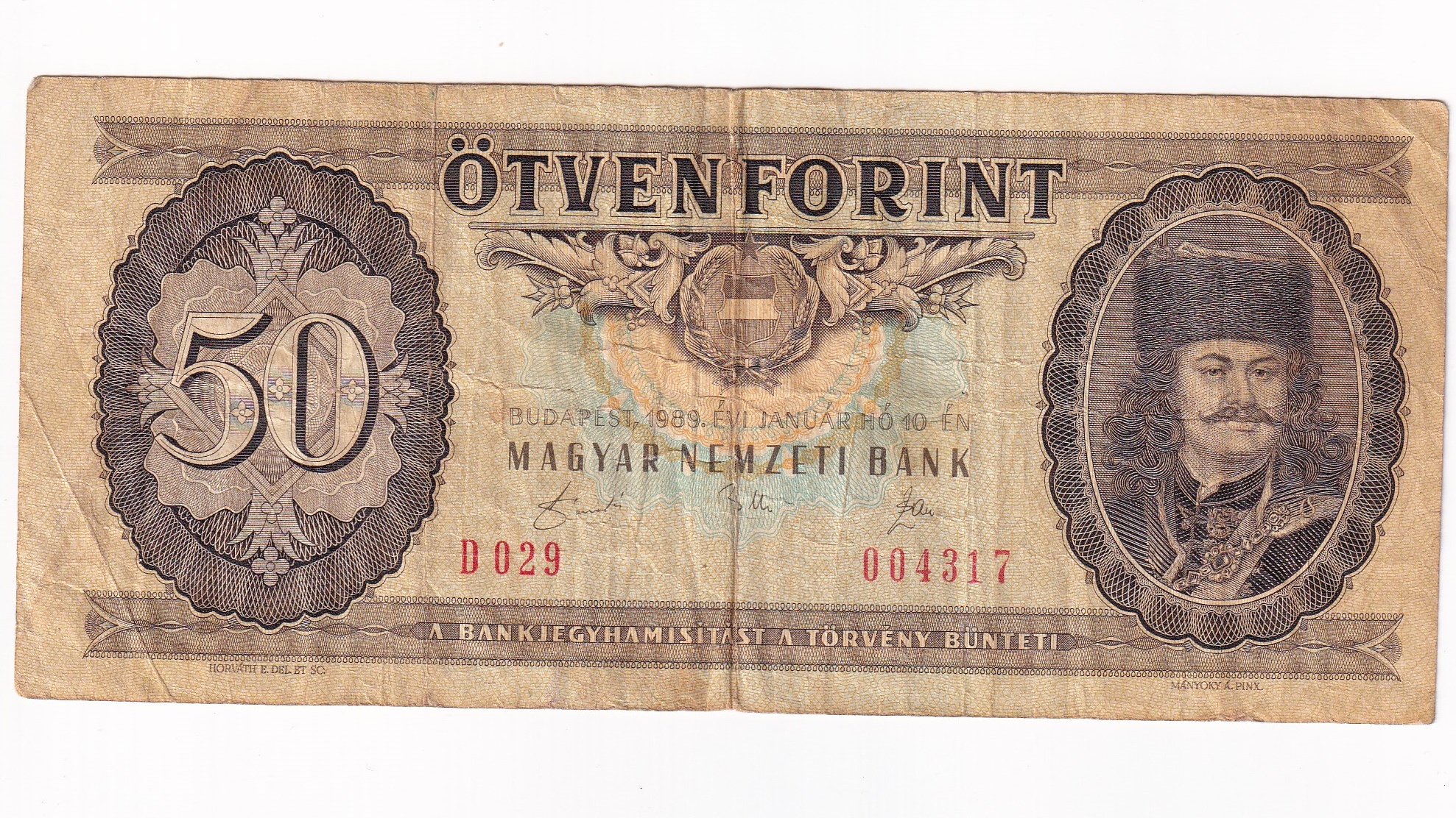 Maďarsko 50 Forint 1989 Maďarsko 50 Forint 1989
