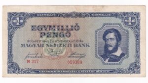 Maďarsko 1 Milión Pengo 1945