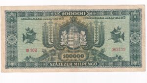 Maďarsko 100 000 Miliónov Pengo 1946
