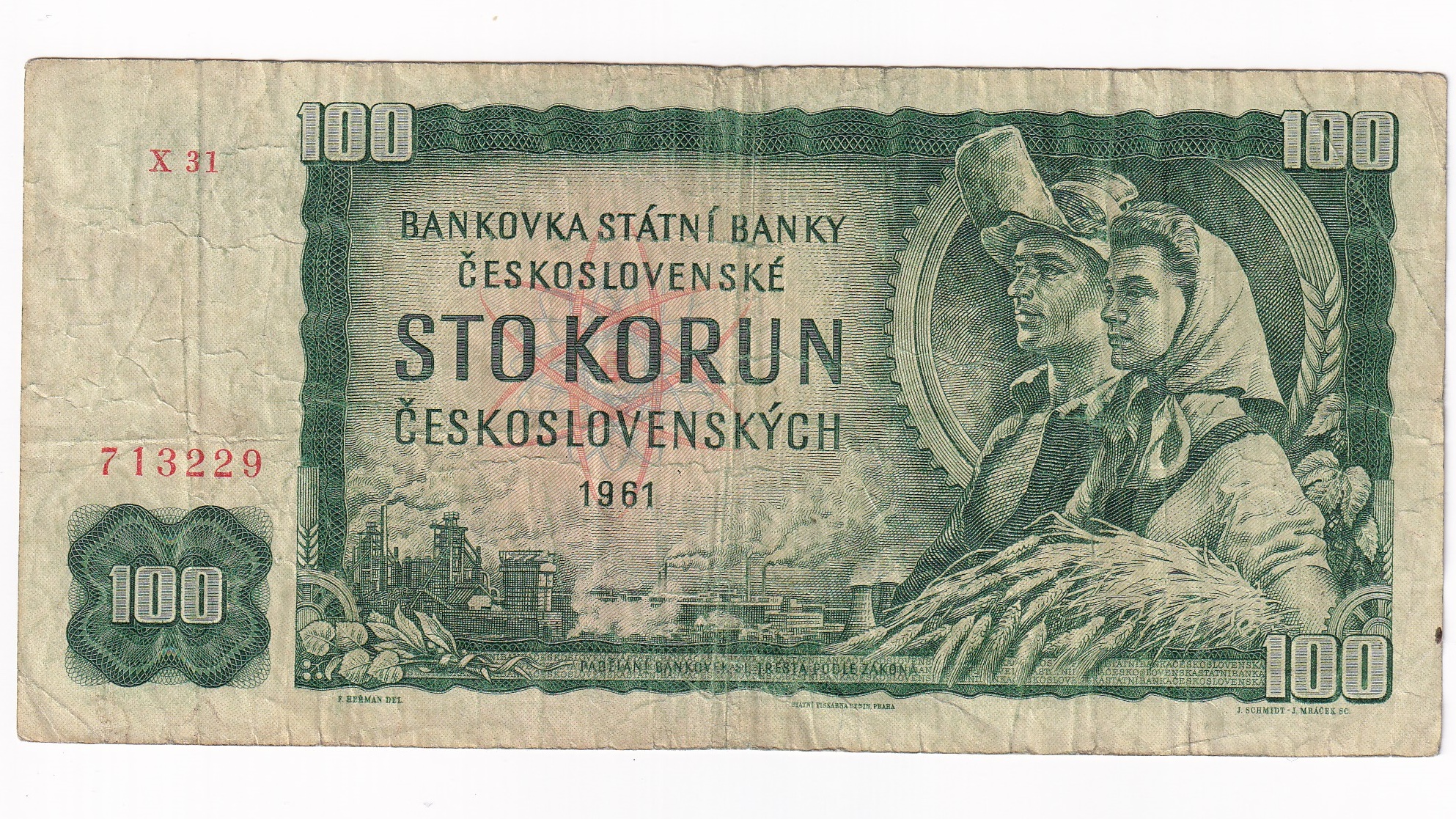 100 Korún 1961 X31 100 Korún 1961 X31