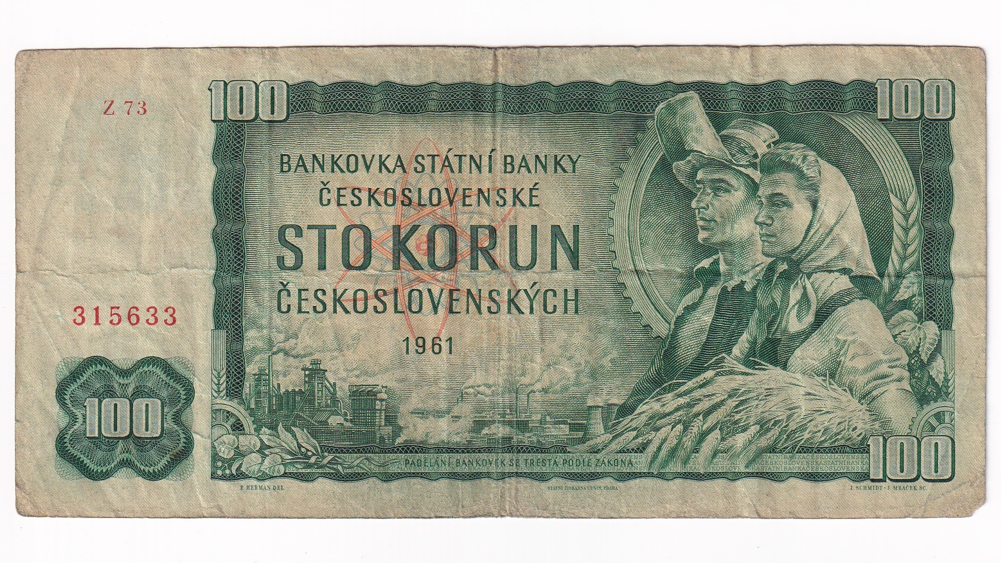 100 Korún 1961 Z73 100 Korún 1961 Z73