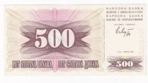 Bosna a Hercegovina 500 Dinara 1992