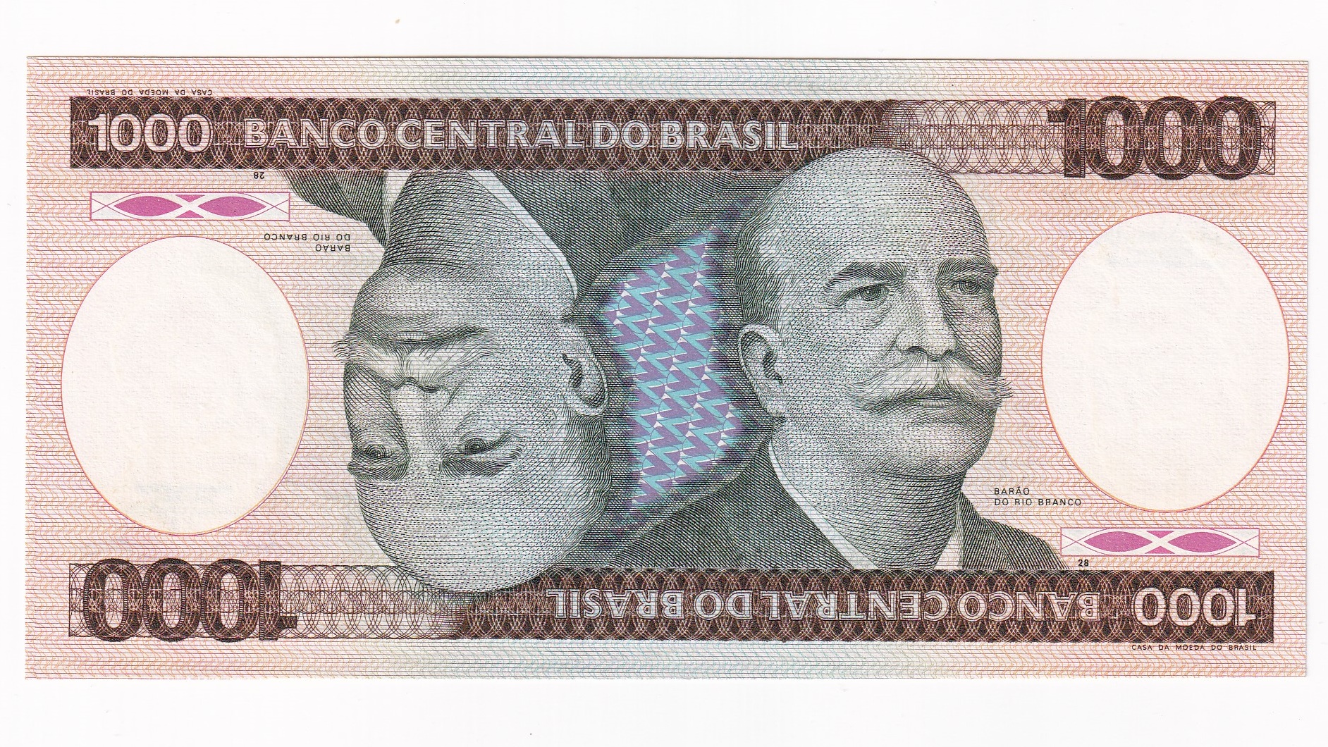 Brazília 1000 Cruzeiros 1985 Brazília 1000 Cruzeiros 1985