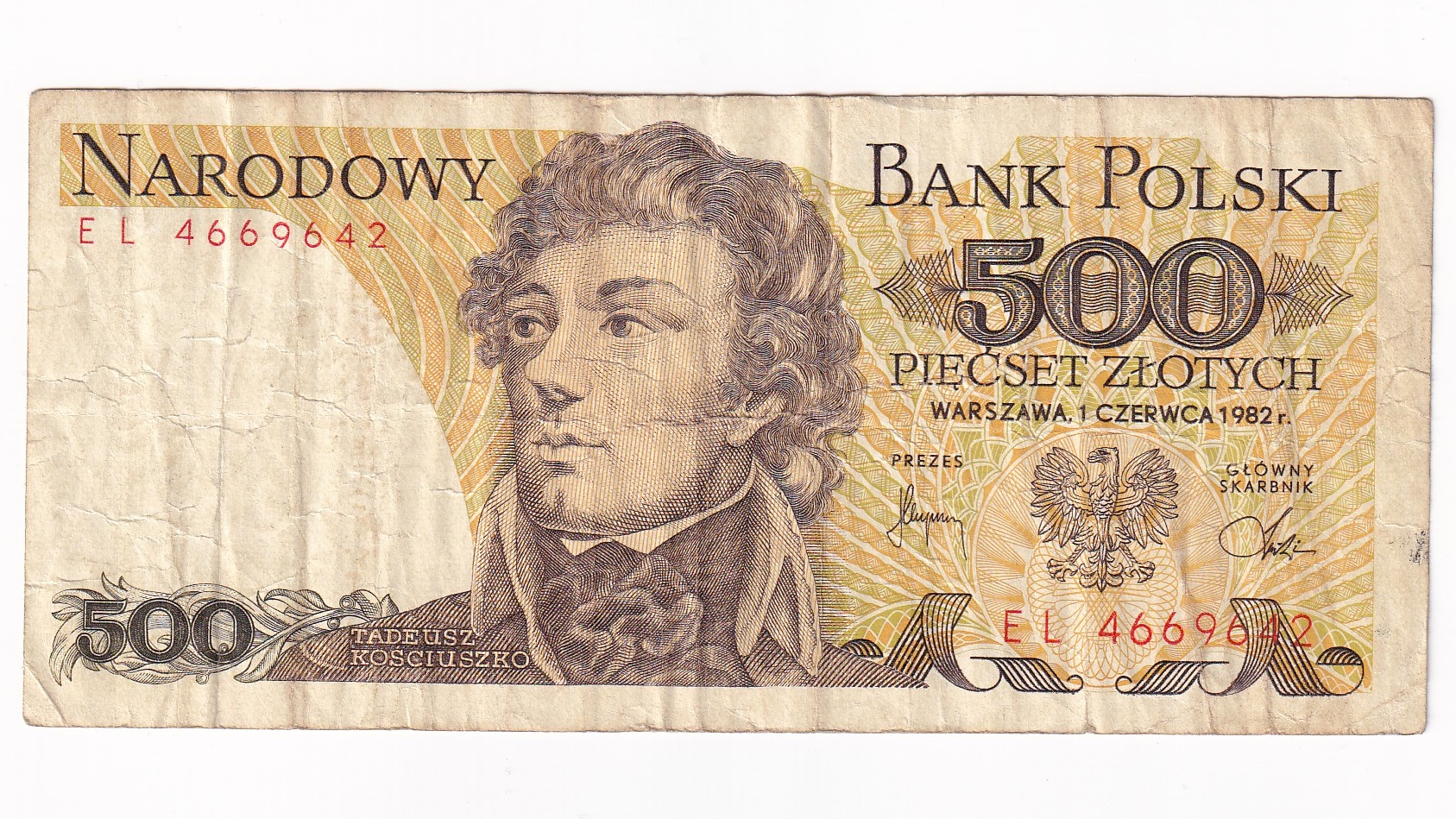 Poľsko 500 Zlotých 1982 Poľsko 500 Zlotých 1982