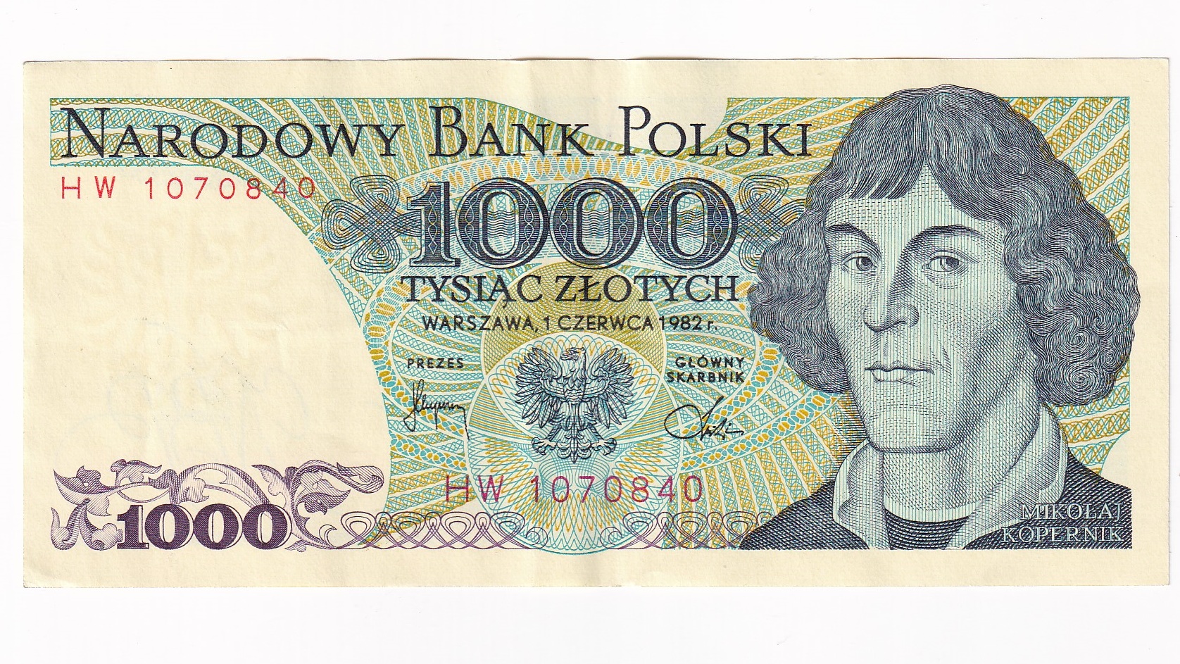 Poľsko 1000 Zlotých 1982 Poľsko 1000 Zlotých 1982