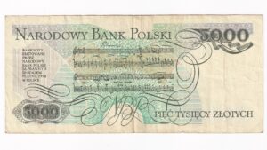 Poľsko 5000 Zlotých 1988