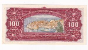 Juhoslávia 100 Dinara 1955