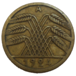 Nemecko 5 Pfennig 1924 A