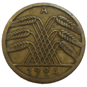 Nemecko 5 Pfennig 1924 A