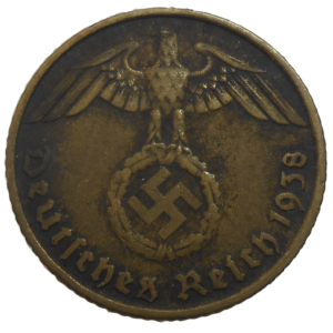 Nemecko 5 Pfennig 1938 J