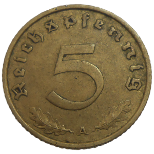 Nemecko 5 Pfennig 1938 A