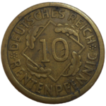 Nemecko 10 Pfennig 1924 A