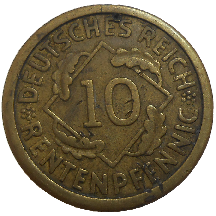 Nemecko 10 Pfennig 1924 A Nemecko 10 Pfennig 1924 A