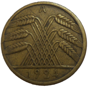 Nemecko 10 Pfennig 1924 A
