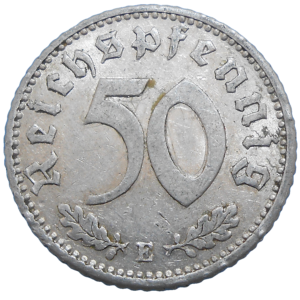 Nemecko 50 Pfennig 1935 E