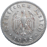 Nemecko 50 Pfennig 1935 E
