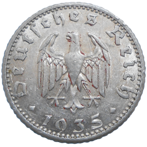 Nemecko 50 Pfennig 1935 E