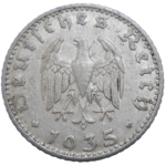 Nemecko 50 Pfennig 1935 J