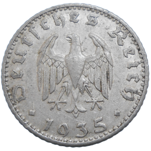 Nemecko 50 Pfennig 1935 J