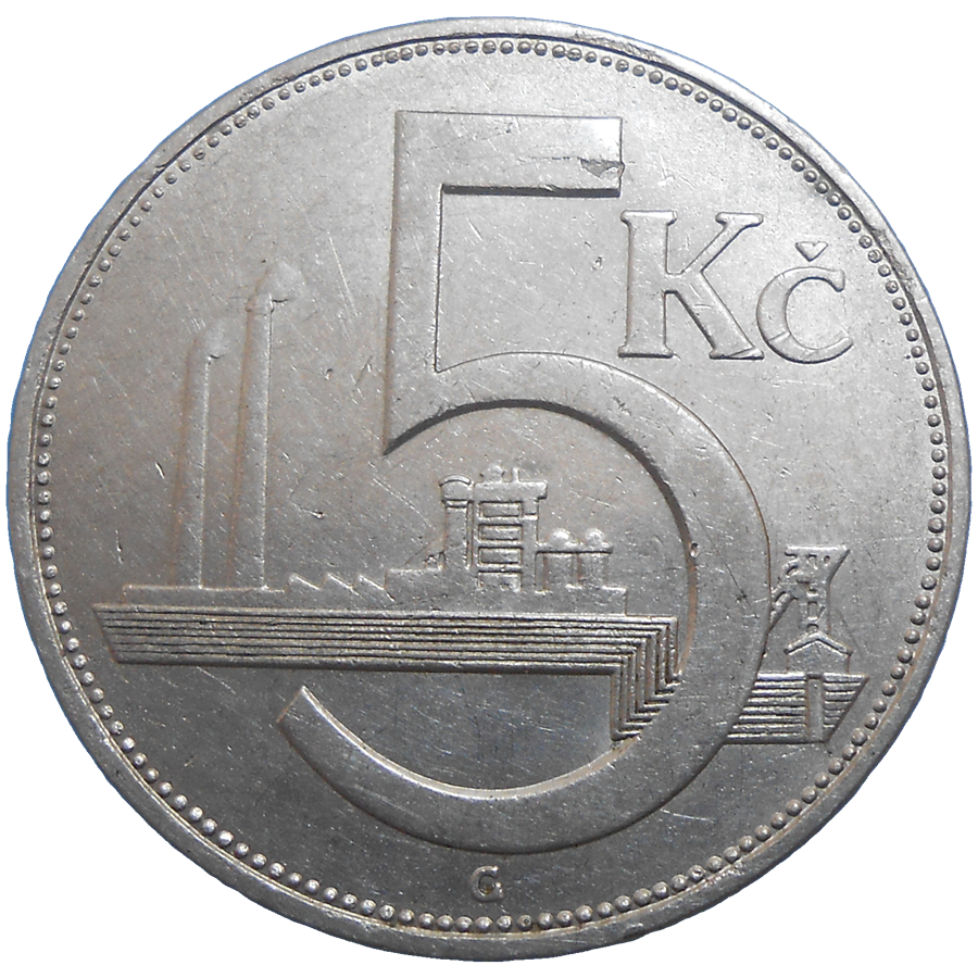 5 Kč 1938 5 Kč 1938
