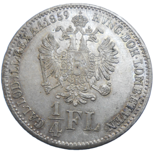 František Jozef I. 1/4 zlatník 1859 B