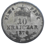 František Jozef I. 10 grajciar 1870 KB
