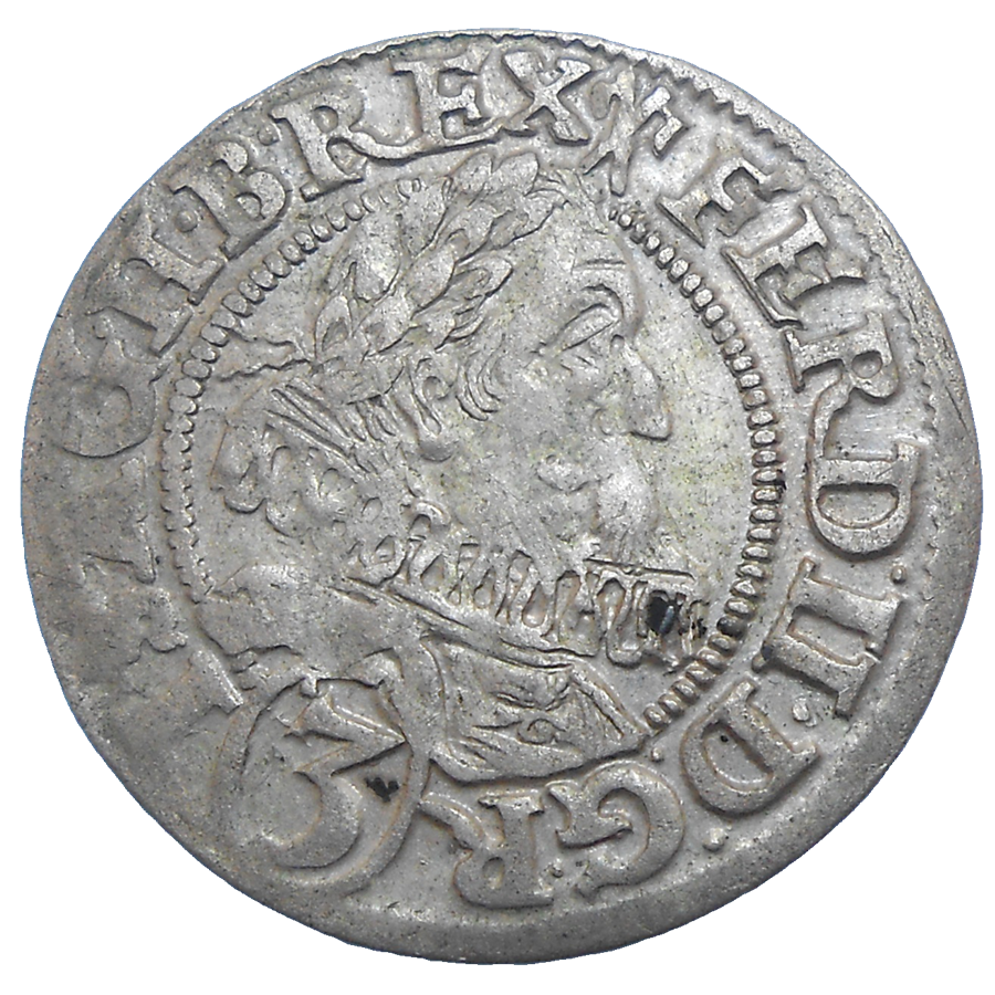 Ferdinand II. 3 grajciar 1628 HR Ferdinand II. 3 grajciar 1628 HR