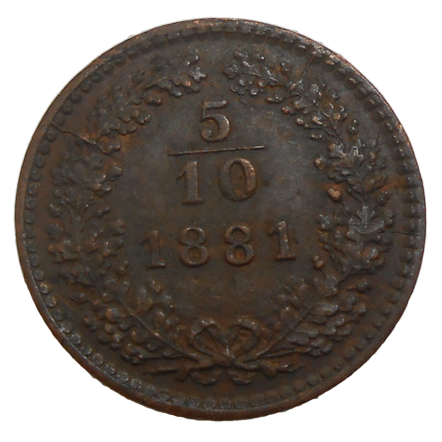 František Jozef I. 5/10 grajciar 1881 bz František Jozef I. 5/10 grajciar 1881 bz