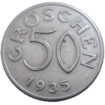 Rakúsko 50 Groschen 1935