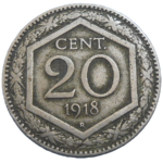 Taliansko 20 Centesimi 1918