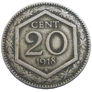 Taliansko 20 Centesimi 1918