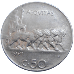 Taliansko 50 Centesimi 1921