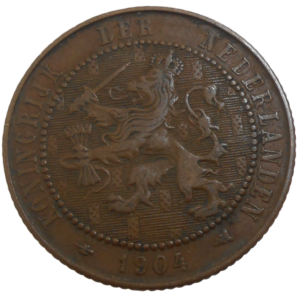 Holandsko 2 1/2 Cents 1904