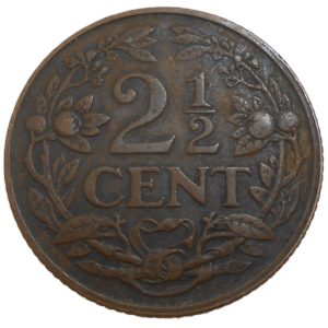 Holandsko 2 1/2 Cents 1916