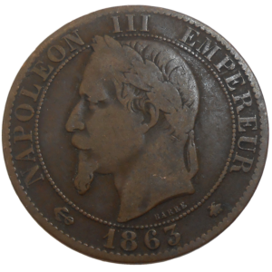 Francúzsko 5 Centimes 1863 A