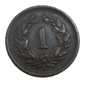 Švajčiarsko 1 Rappen 1914 B
