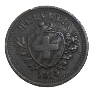 Švajčiarsko 1 Rappen 1914 B