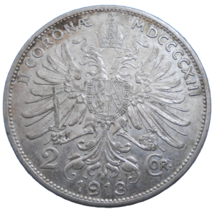 František Jozef I. 2 Koruna 1913 bz