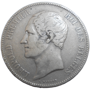 Belgicko 5 Francs 1852