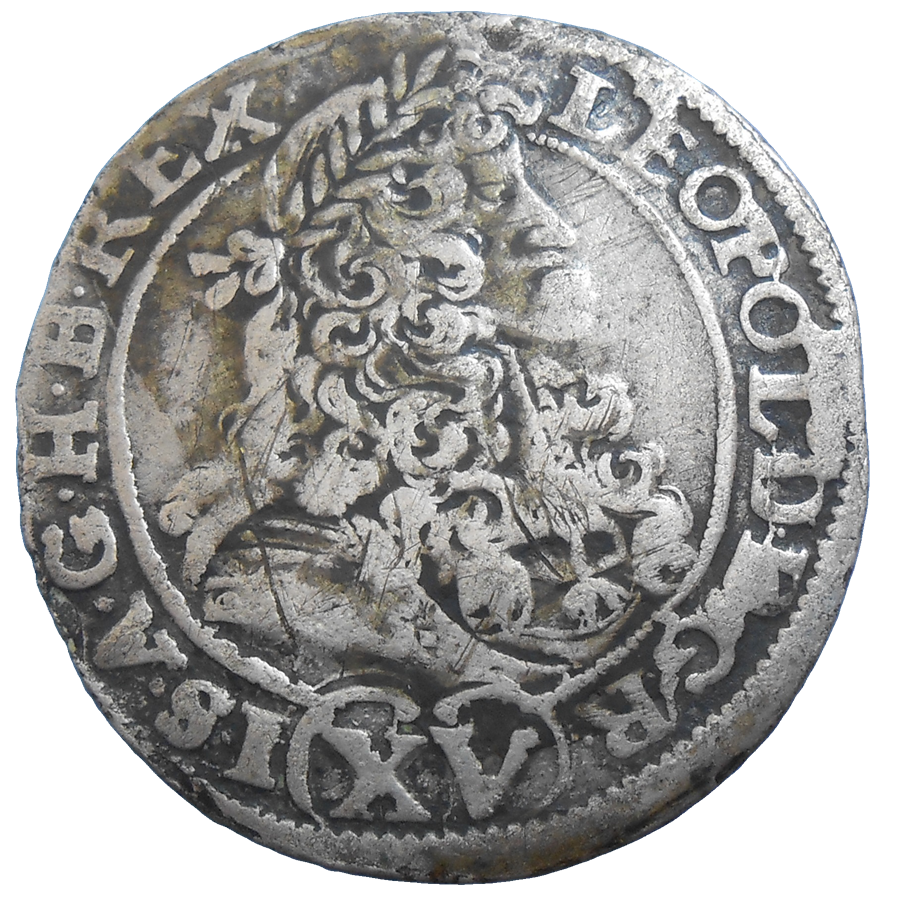 Leopold I. XV grajciar 1691 KB Leopold I. XV grajciar 1691 KB