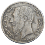Belgicko 50 Centimes 1866