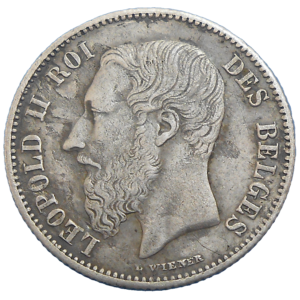Belgicko 50 Centimes 1866