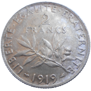 Francúzsko 2 Francs 1919