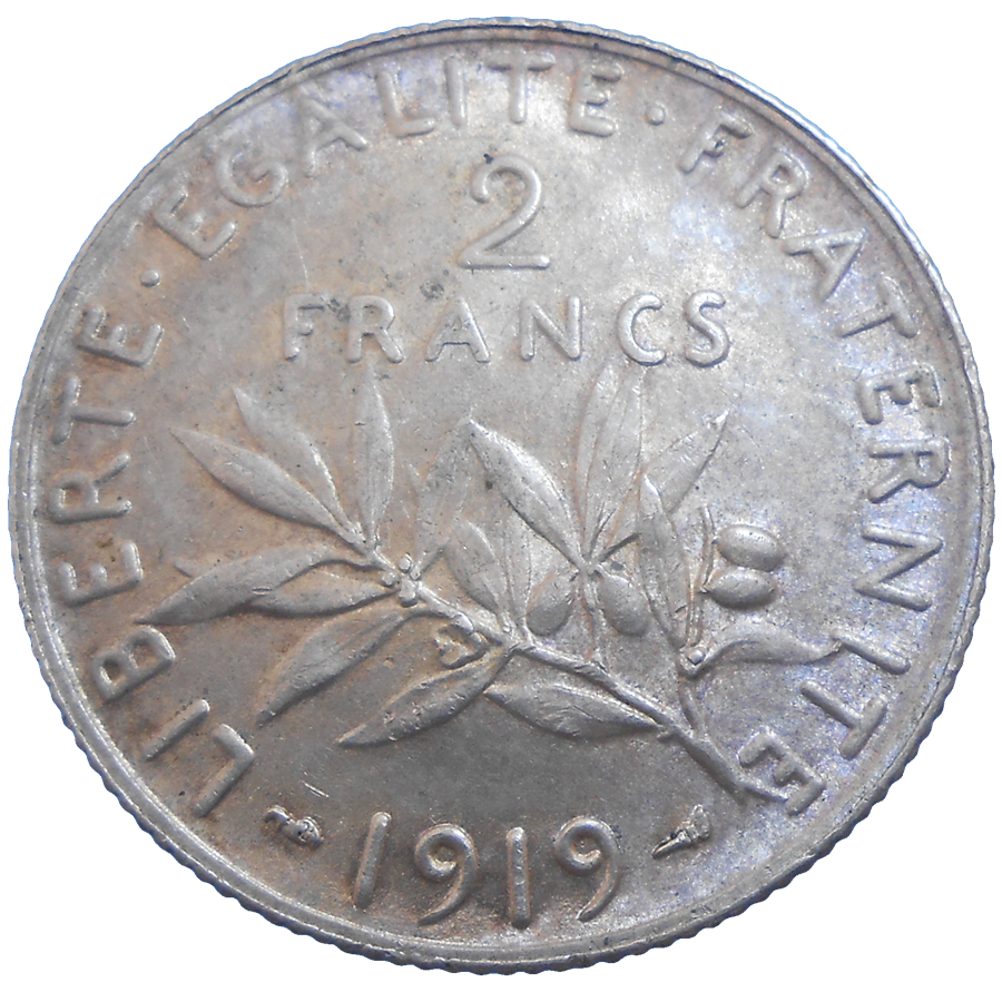 Francúzsko 2 Francs 1919 Francúzsko 2 Francs 1919