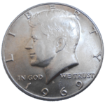 USA Half Dollar 1969 D