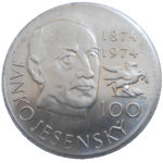 Strieborná medaila Janko Jesenský 1974