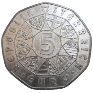 Rakúsko 5 Euro 2005