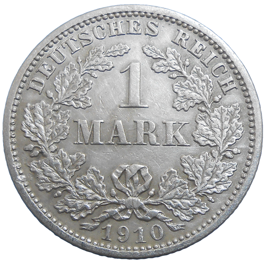 Nemecko 1 Mark 1910 J Nemecko 1 Mark 1910 J