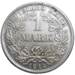 Nemecko 1 Mark 1914 D