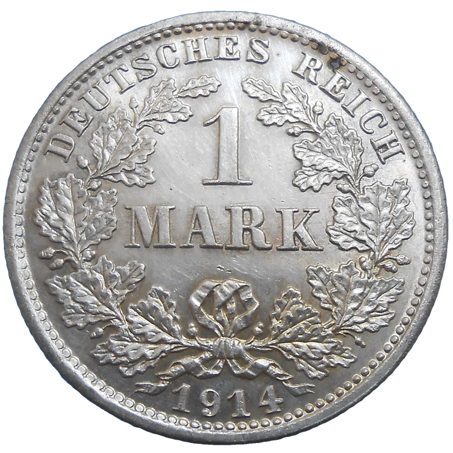 Nemecko 1 Mark 1914 D Nemecko 1 Mark 1914 D
